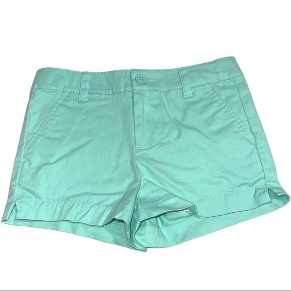 4/$25 - Crown & Ivy Mint Green Girls‎ Chino Shorts - Picture 1 of 4